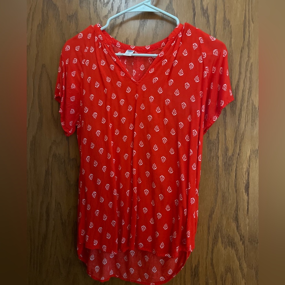 XS Orange Old Navy Soft silk like top
